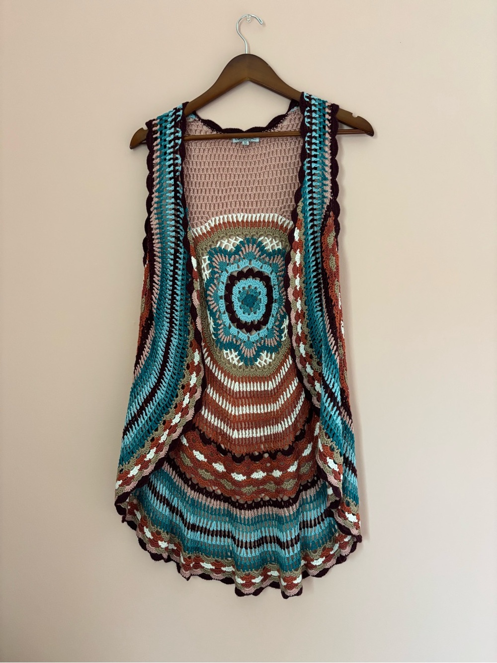 Colorful Crochet Boho Vest